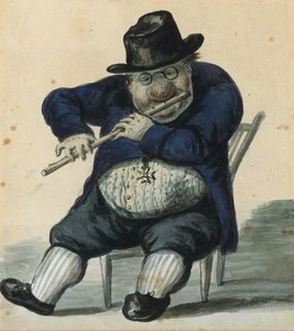 Portret Karikatuur van de architect Giacomo Quarenghi 1744-1817, 1811