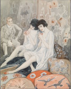 Dame in haar boudoir, 1929