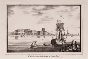De Academie van Wetenschappen Serie Zichten van Sint-Petersburg, 1820s door Alexander Pluchart