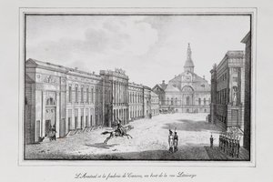Uitzicht op het Arsenaal en de Gieterij in Sint-Petersburg Serie Uitzichten van Sint-Petersburg