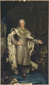 Portret van Koning Gustaaf III van Zweden door Alexander Roslin
