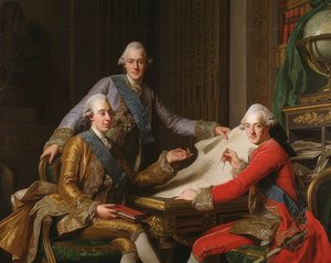 Koning Gustaaf III van Zweden en zijn broers