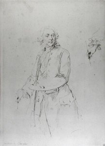 Portret van Francois Boucher (1703-70) door Alexander Roslin