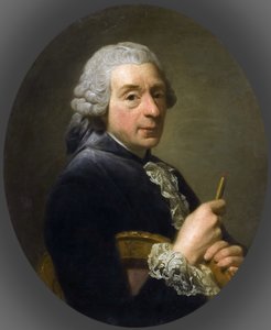 Portret van François Boucher 1703-1770 door Alexander Roslin