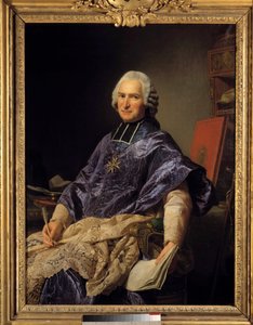 Portret van Joseph Marie Terray (1715-1778) abt van Molesmes, minister door Alexander Roslin