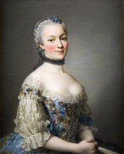 Portret van Katarzyna Mniszech, née Zamoyska 1722-1771, 1753