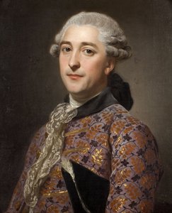 Portret van Prins Vladimir Borisovich Golitsyn 1731-1799, 1762 door Alexander Roslin