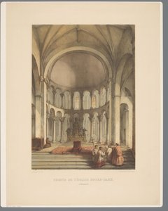 Interieur van Onze-Lieve-Vrouwe-Basiliek te Maastricht