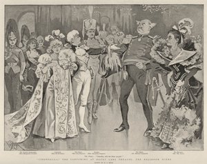 Assepoester, de Pantomime in Drury Lane Theatre, de Balzaal Scene