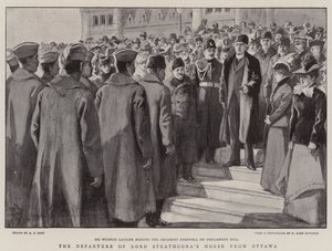Het vertrek van Lord Strathcona