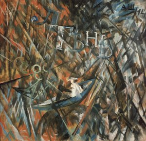 Rayonistische compositie. Luiheid en schaduw, 1914 door Alexander Vasilyevich Shevchenko