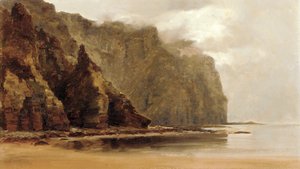 De Minaum Kliffen, Achill Island, County Connaught, Ierland