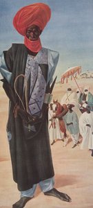 Magemma, leider van de ruiters van Sultan Sery ussa van Maradi, Niger territorium, uit Tekeningen en Schilderijen van Afrika, uitgevoerd tijdens de Citroen Centraal Afrika expeditie, tweede missie Haardt Audouin-Dubreuil
