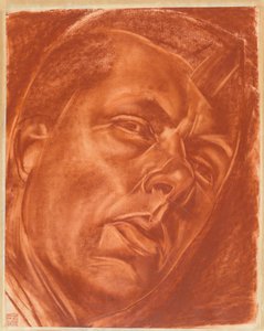 Portret van Boris Grigoriev 1886-1939, 1922