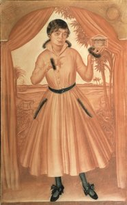 Portret van de vrouw van de kunstenaar