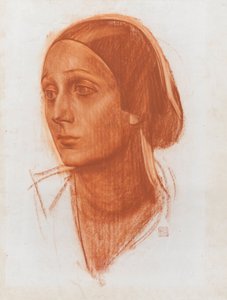 Portret van de ballerina Anna Pavlova