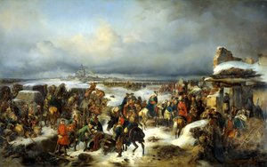 De verovering van de Pruisische vesting Kolberg op 16 december 1761
