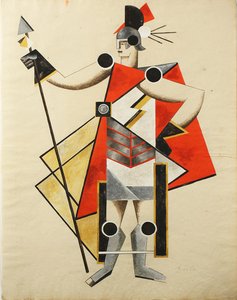Kostuumontwerp voor het toneelstuk De Onzichtbare Dame, 1924
