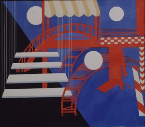 Toneelontwerp Revue voor de Editie Décors de Théâtre, 1927 door Alexandra Alexandrowna Exter