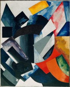 Abstracte compositie door Alexandra Alexandrowna Exter