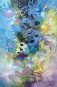 Dromerige pastelkleurige bloemen