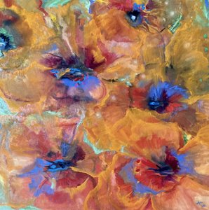 Levendige abstracte bloemen