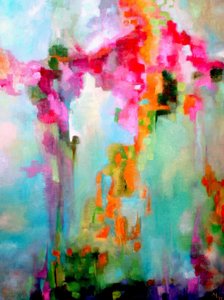 Levendige abstracte tuin door Alexandra Higgins
