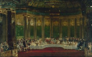 Bruiloftsfeest van Napoleon I in de Tuilerieën, 2 april door Alexandre (1770 1844) Dufay