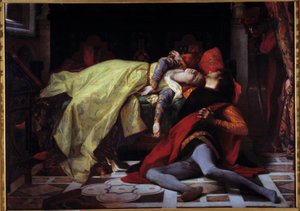 De dood van Francesca de Rimini en Paolo Malatesta (1284) door Alexandre Cabanel