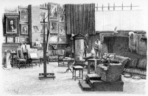 Het atelier, c1880-1882 door Alexandre Cabanel