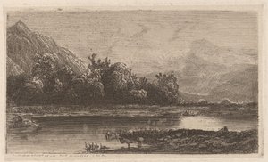Bergmeer door Alexandre Calame
