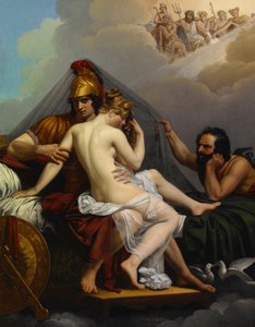 Mars en Venus verrast door Vulcanus door Alexandre Charles Guillemot