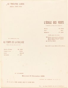 De School van de Weduwen; In de Tijd van de Ballade