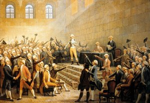 Vergadering van de notabelen van de Dauphine, Frankrijk, op 21 juli door Alexandre Debelle