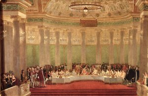 Het banket voor het huwelijk van Napoleon Bonaparte (1769-1821) en Marie-Louise de Habsbourg-Lorraine (1791-1847) 1810