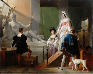 Diane de Poitiers bezoekt Jean Goujon