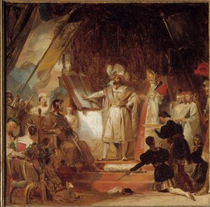 Francois I ridder door Bayard door Alexandre Evariste Fragonard