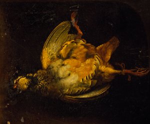 Stilleven met patrijs door Alexandre Francois Desportes