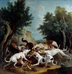 Wolvenjacht door Alexandre Francois Desportes