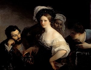 De Jonge Courtisane door Alexandre Francois Xavier Sigalon