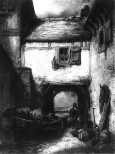 Binnenplaats, c. 1855