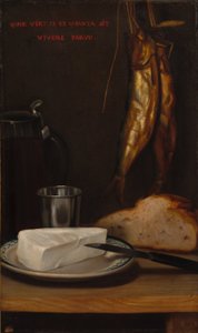 Stilleven met Haring, Brood en Kaas