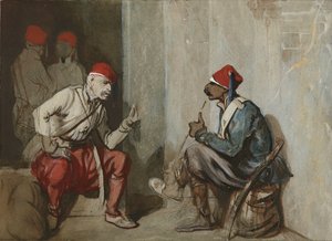 Turkse Garde door Alexandre Gabriel Decamps