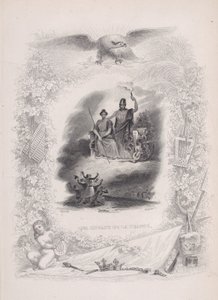 De Kinderen van Frankrijk, uit De Liederen van Béranger, 1829 door Alexandre Gustave Adolphe Levasseur