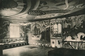 Decoraties in een Hal, ca. 1927 door Alexandre Jacovleff