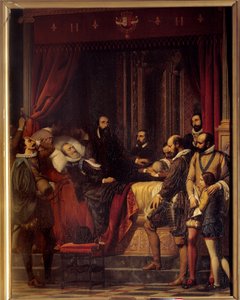 De dood van koning Hendrik IV van Frankrijk door Alexandre Jean Baptiste Hesse