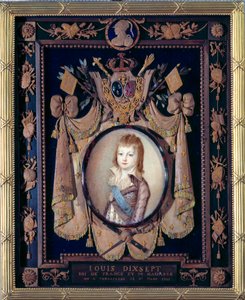 Portret van de dauphin Lodewijk XVII (1785-1795)