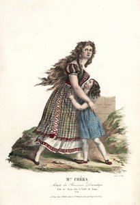 Ballerina Miss Marie Cheza als Jenny in het ballet-pantomime Jenny