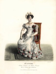 Danseres en actrice Miss Emilie Leverd als Celimene in Le Misanthrope door Moliere, Theatre Français