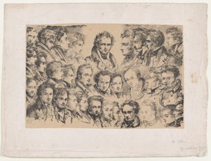 Girodet en zijn studenten, ca. 1817
